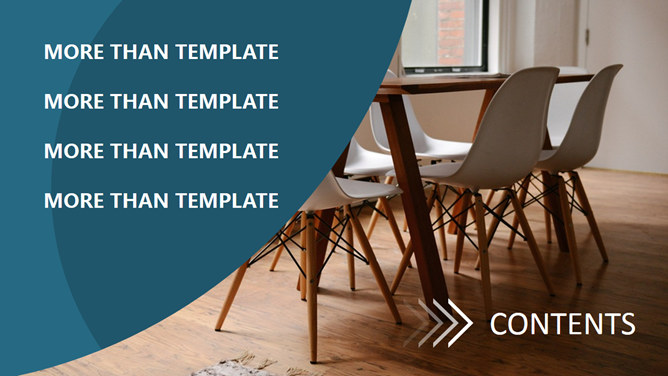 简洁大气扁平化商务PPT模板-叨客学习资料网