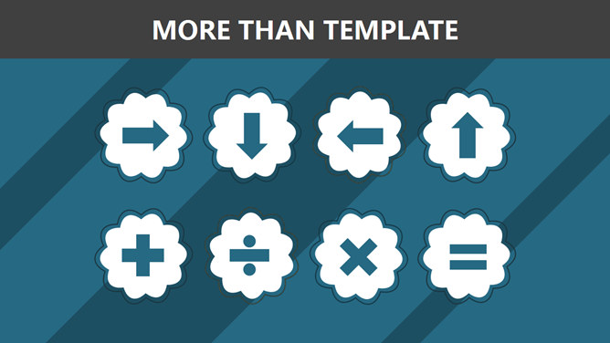 简洁大气扁平化商务PPT模板-叨客学习资料网