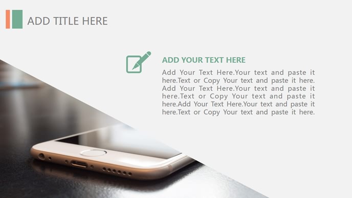 简约扁平化动态幻灯片模板-叨客学习资料网