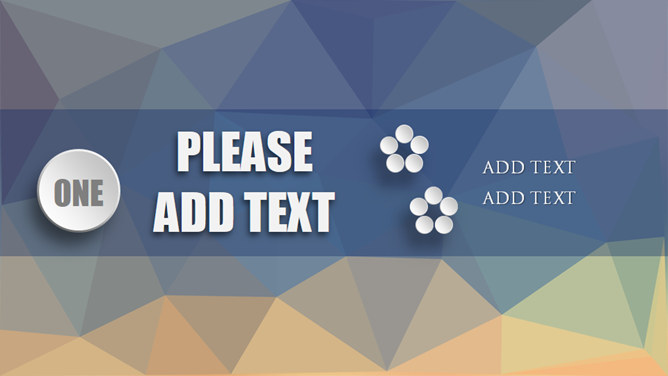 微立体多边形背景PPT模板-叨客学习资料网