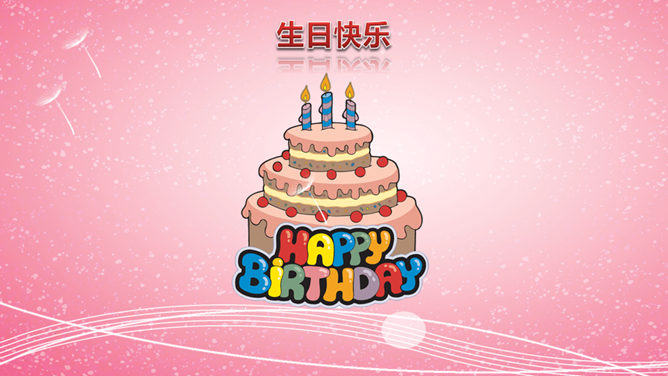 炫酷动态生日相册PPT模板-叨客学习资料网