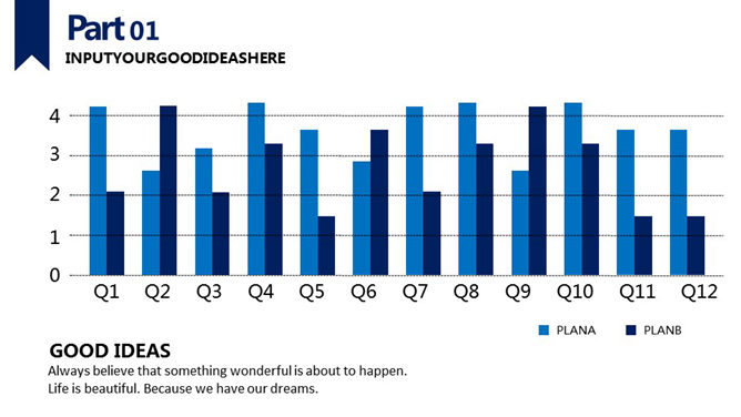 蓝色大气工作报告PPT模板-叨客学习资料网