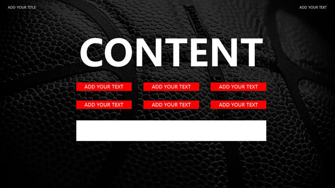 NBA篮球主题PPT模板-叨客学习资料网