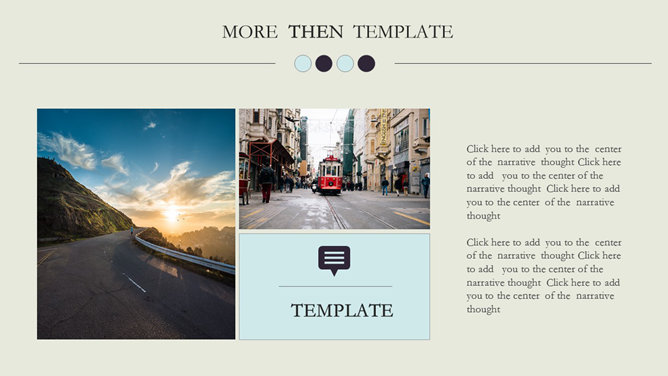 清新素雅复古风商务PPT模板-叨客学习资料网