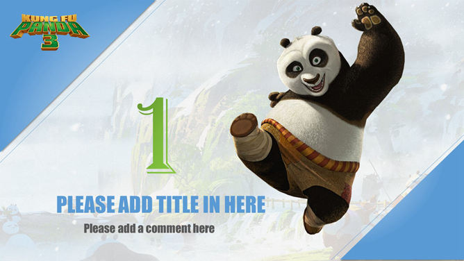 精美《功夫熊猫3》PPT作品-叨客学习资料网