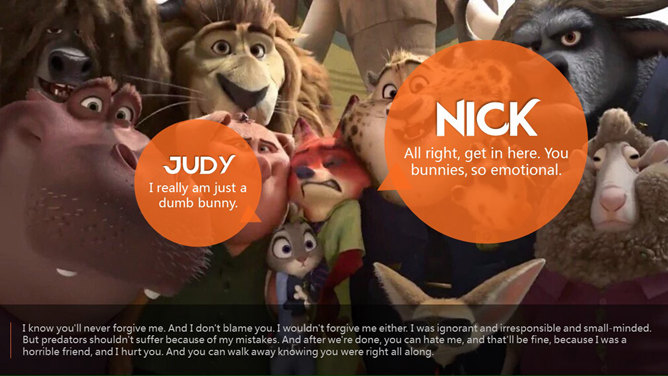 精美《疯狂动物城》主题PPT作品-叨客学习资料网