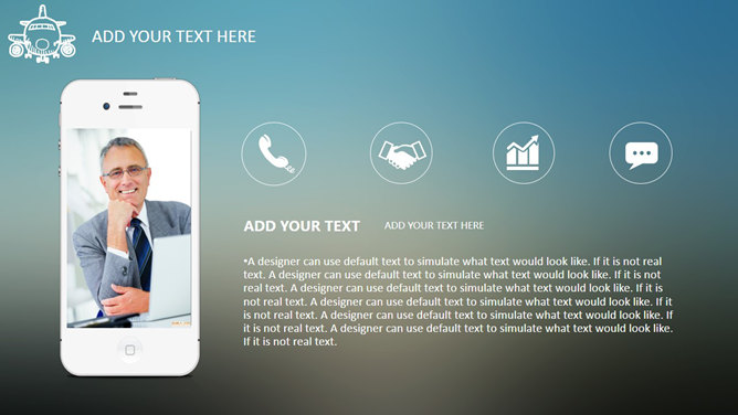 小清新苹果IOS风PPT模板-叨客学习资料网