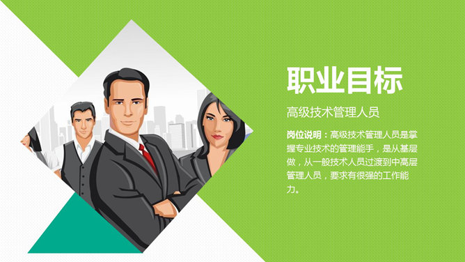 实用大学生职业规划PPT模板-叨客学习资料网