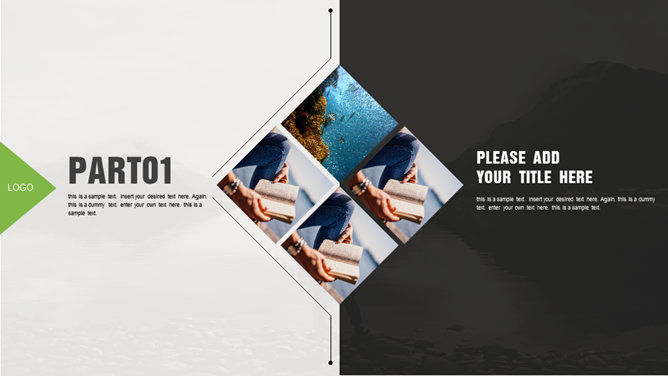 精美时尚图文排版PPT模板-叨客学习资料网