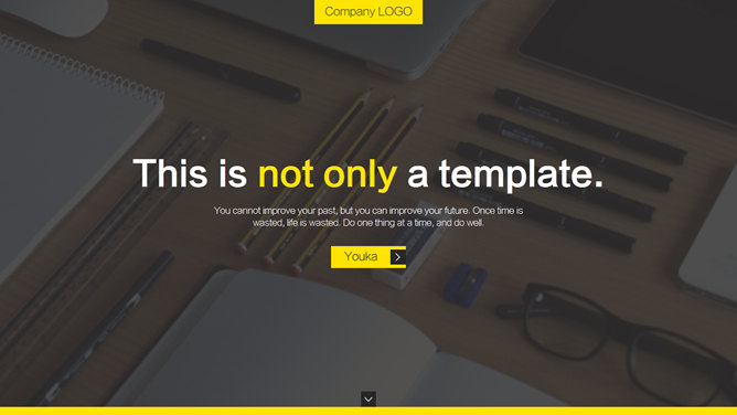 黑黄撞色时尚杂志风PPT模板-叨客学习资料网