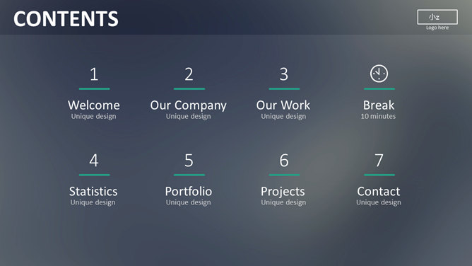 简约动态Metro风格PPT模板-叨客学习资料网