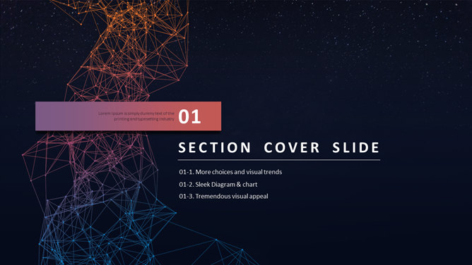 炫酷科技感宇宙星球PPT模板-叨客学习资料网