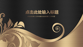 质感金属拉丝效果PPT模板-叨客学习资料网