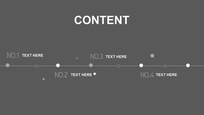 素雅灰色点线装饰PPT模板-叨客学习资料网