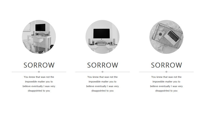 素雅黑灰图文排版PPT模板-叨客学习资料网