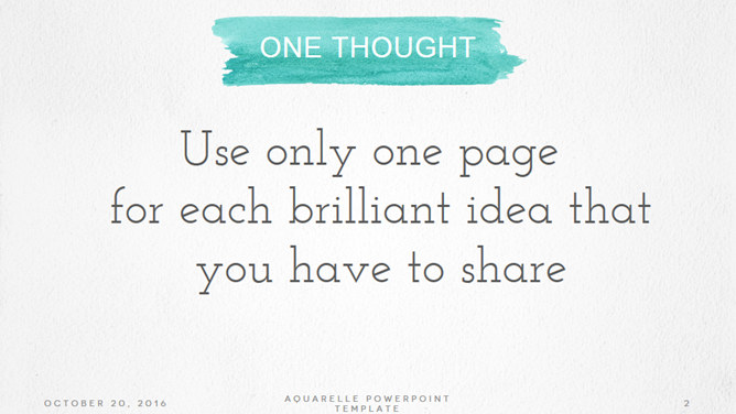 创意水彩墨迹欧美风PPT模板-叨客学习资料网