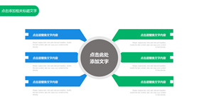 简洁总分扩散关系PPT图表-叨客学习资料网