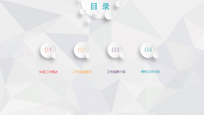 微粒体年终报告总结PPT模板-叨客学习资料网