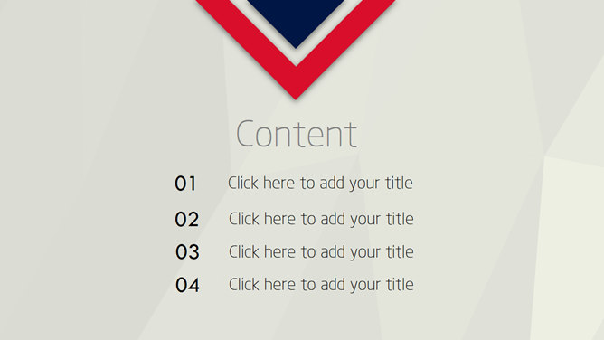 精美蓝红配色英伦风PPT模板-叨客学习资料网