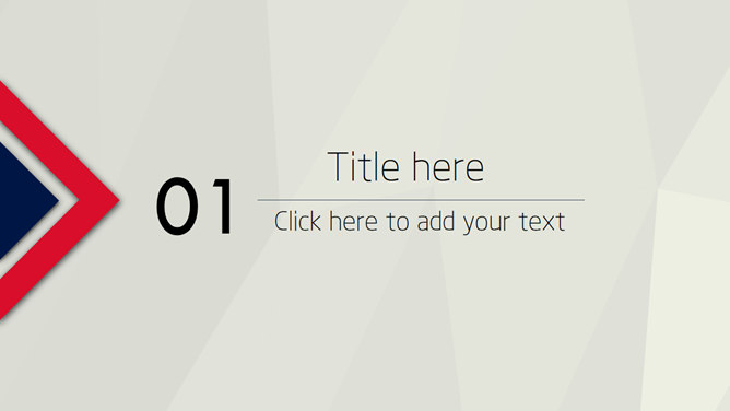 精美蓝红配色英伦风PPT模板-叨客学习资料网