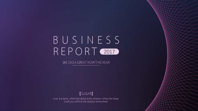 炫酷空间网状科幻科技PPT模板-叨客学习资料网