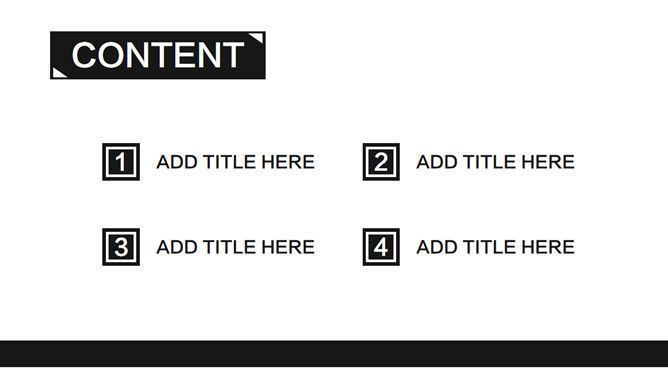个性素雅简约黑白PPT模板-叨客学习资料网