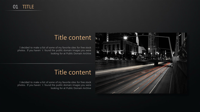 简约大气黑色典雅PPT模板-叨客学习资料网