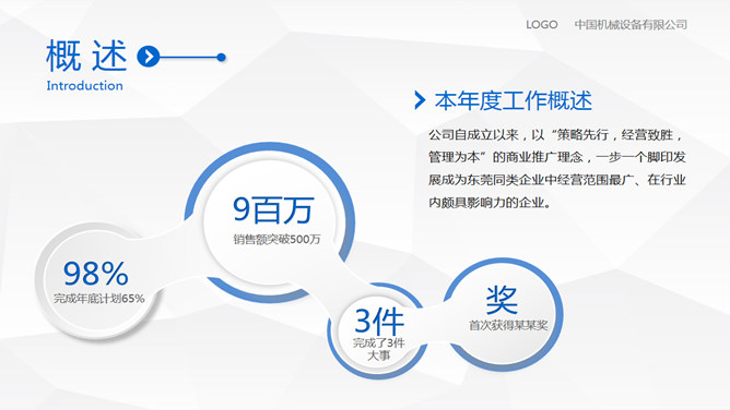 简约微立体工作汇报PPT模板-叨客学习资料网