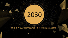 高端黑金商务汇报PPT模板-叨客学习资料网