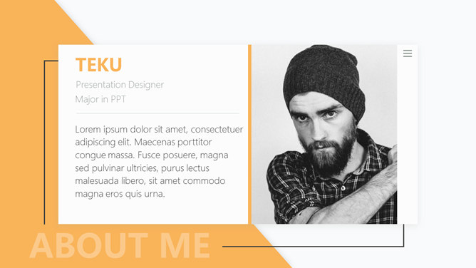 简洁色块线条文字排版PPT模板-叨客学习资料网