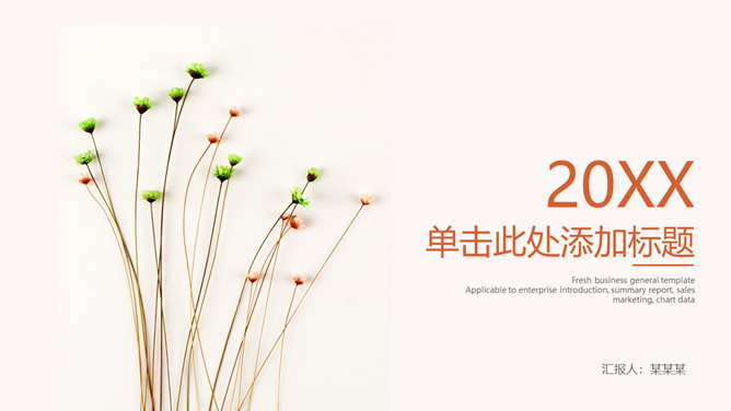 淡雅清新简约通用PPT模板-叨客学习资料网