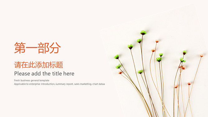 淡雅清新简约通用PPT模板-叨客学习资料网