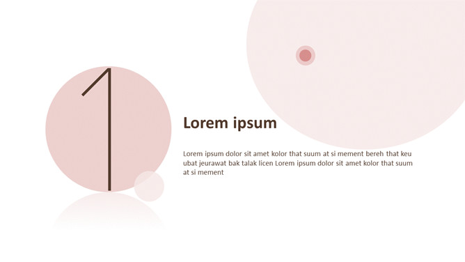 简约雅致圆圈泡泡通用PPT模板-叨客学习资料网