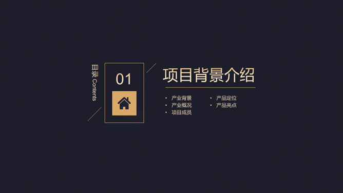 高端黑金商业计划书PPT模板-叨客学习资料网