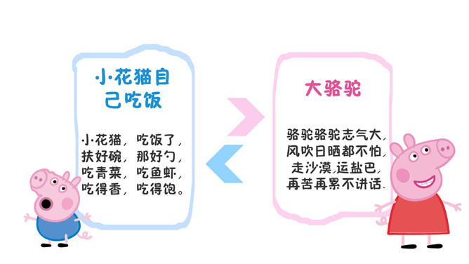 小猪佩奇PPT模板下载-叨客学习资料网