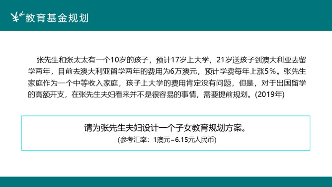 投资理财案例分析PPT模板-叨客学习资料网