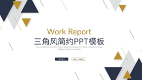 三角风简约大气通用PT模板-叨客学习资料网