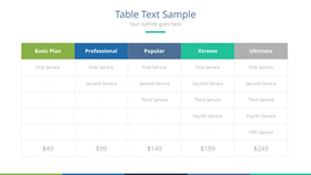 简洁表格PPT素材模板-叨客学习资料网
