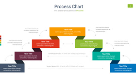 双向流程图PPT素材图形-叨客学习资料网