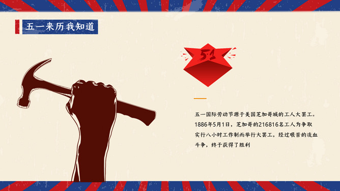 劳动节假期安全教育班会PPT模板-叨客学习资料网