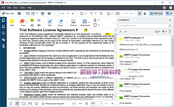 PDF编辑器-ABBYY FineReader 2022 破解版-叨客学习资料网