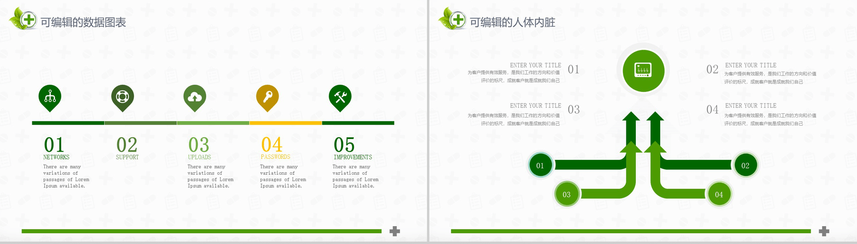 医院年度季度作业总结报告通用规划PPT模板-12