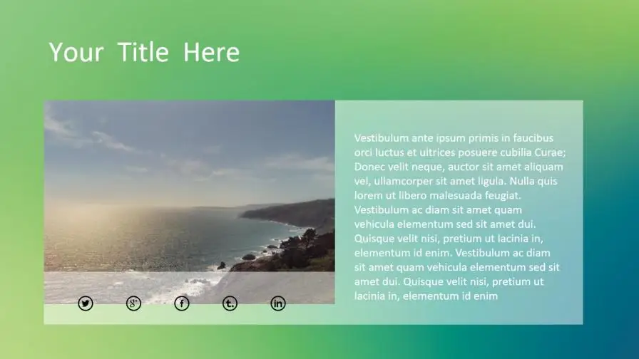 简约绿色IOS风PowerPoint模板