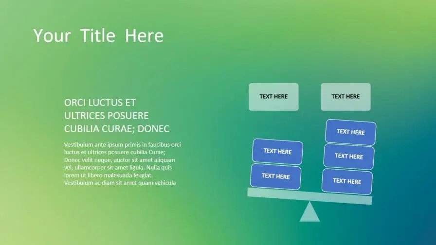 简约绿色IOS风PowerPoint模板