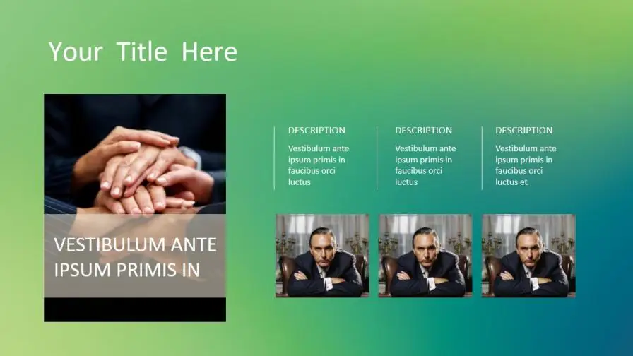 简约绿色IOS风PowerPoint模板