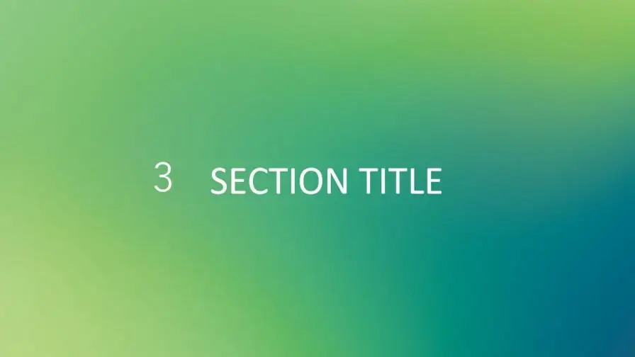 简约绿色IOS风PowerPoint模板