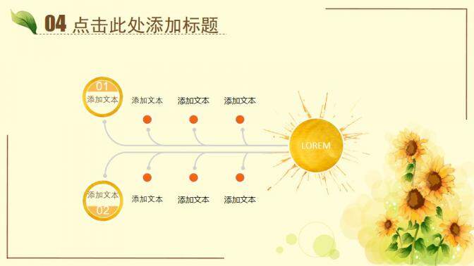 图片[20]-唯美水彩向日葵PPT模板—免费分享好看实用的工作总结PPT-叨客学习资料网