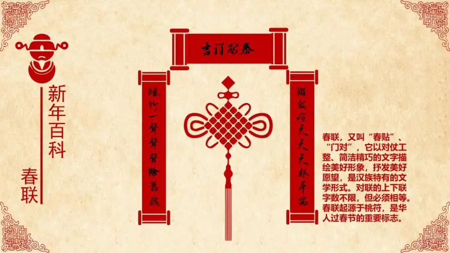 超精美喜庆新年春节PPT模板