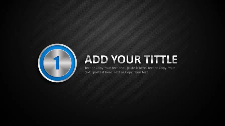 创意立体质感金属商务PPT模板