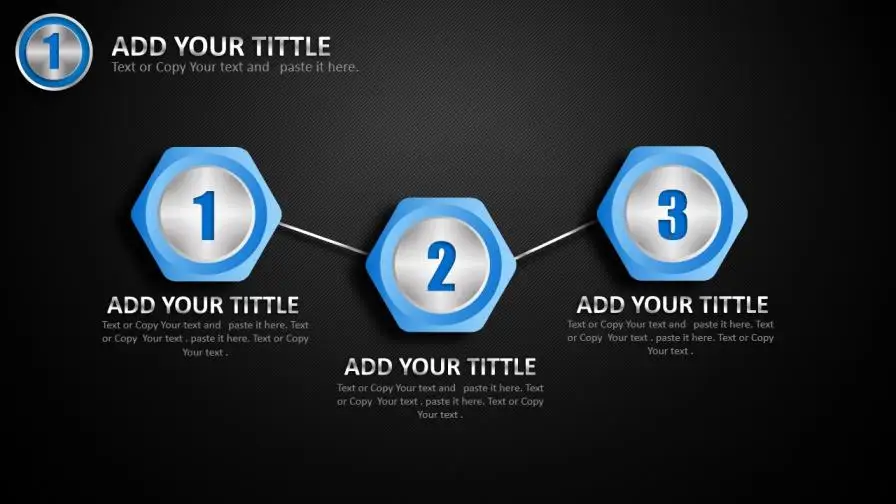 创意立体质感金属商务PPT模板